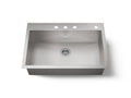 KOHLER K-RH20912-NA Lyric 32" Undermount Single-Bowl Kitchen Sink - Stainless Steel