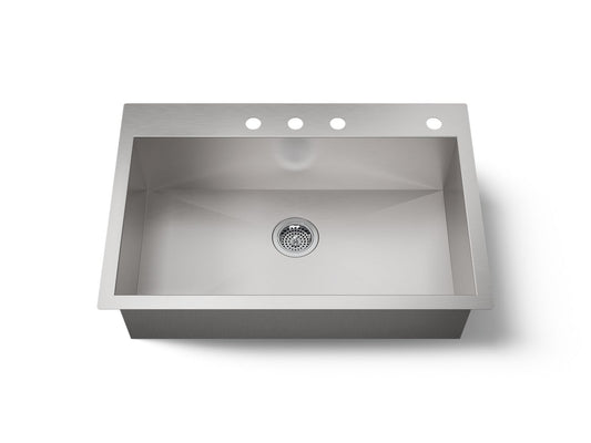 KOHLER K-RH20912-NA Lyric 32" undermount single-bowl kitchen sink - Stainless Steel