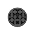 INFINITY DRAIN RKD 5-2P GM RKD 5 5" Round RKD 5 Complete Kit with Link Pattern Decorative Plate in Gunmetal with PVC Drain Body, 2" Outlet