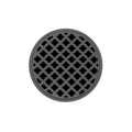 INFINITY DRAIN RM 5 GM RMD 5 5" Round Strainer with Moor Pattern Decorative Plate and 2" Throat in Gunmetal for RMD 5