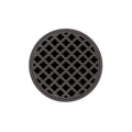 INFINITY DRAIN RM 5 ORB RMD 5 5" Round Strainer with Moor Pattern Decorative Plate and 2" Throat in Oil Rubbed Bronze for RMD 5
