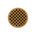 INFINITY DRAIN RMD 5-3P PG RMD 5 5" Round RMD 5 High Flow Complete Kit with Moor Pattern Decorative Plate in Polished Gold with PVC Drain Body, 3" Outlet