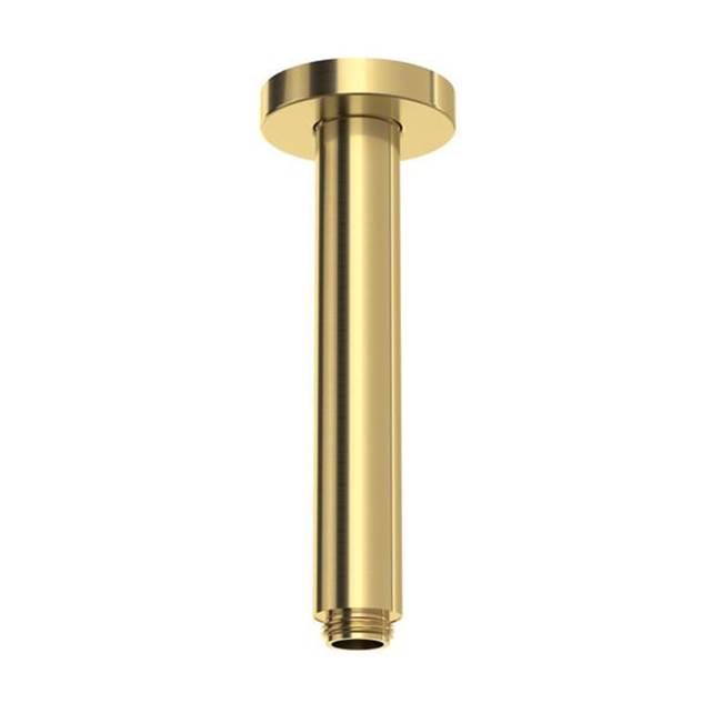 ROHL 70327SASUB 7" Reach Ceiling Mount Shower Arm In Satin Unlacquered Brass
