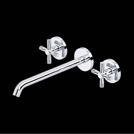 ROHL TAM06W3XMAPC Amahle Wall Mount Tub Filler Trim With C-Spout In Polished Chrome