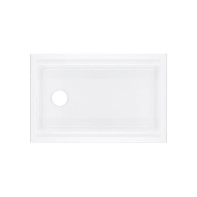 ROHL ALUM3019WS00 Allia 30" Fireclay Undermount Chef/Workstation Sink In White