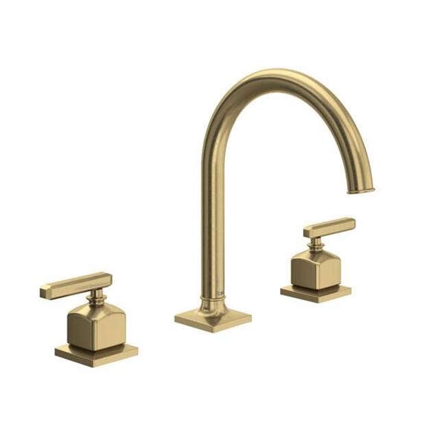 ROHL AP08D3LMAG Apothecary Widespread Lavatory Faucet With C-Spout In Antique Gold