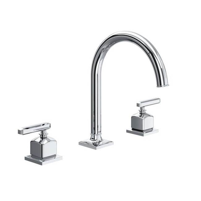 ROHL AP08D3LMAPC Apothecary Widespread Lavatory Faucet With C-Spout In Polished Chrome