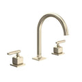 ROHL AP08D3LMSTN Apothecary Widespread Lavatory Faucet With C-Spout In Satin Nickel
