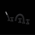 ROHL A2314XMMB San Giovanni 5-Hole Deck Mount Tub Filler In Matte Black