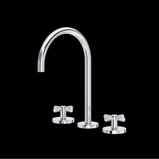 ROHL AM08D3XMAPC Amahle Widespread Lavatory Faucet With C-Spout In Polished Chrome