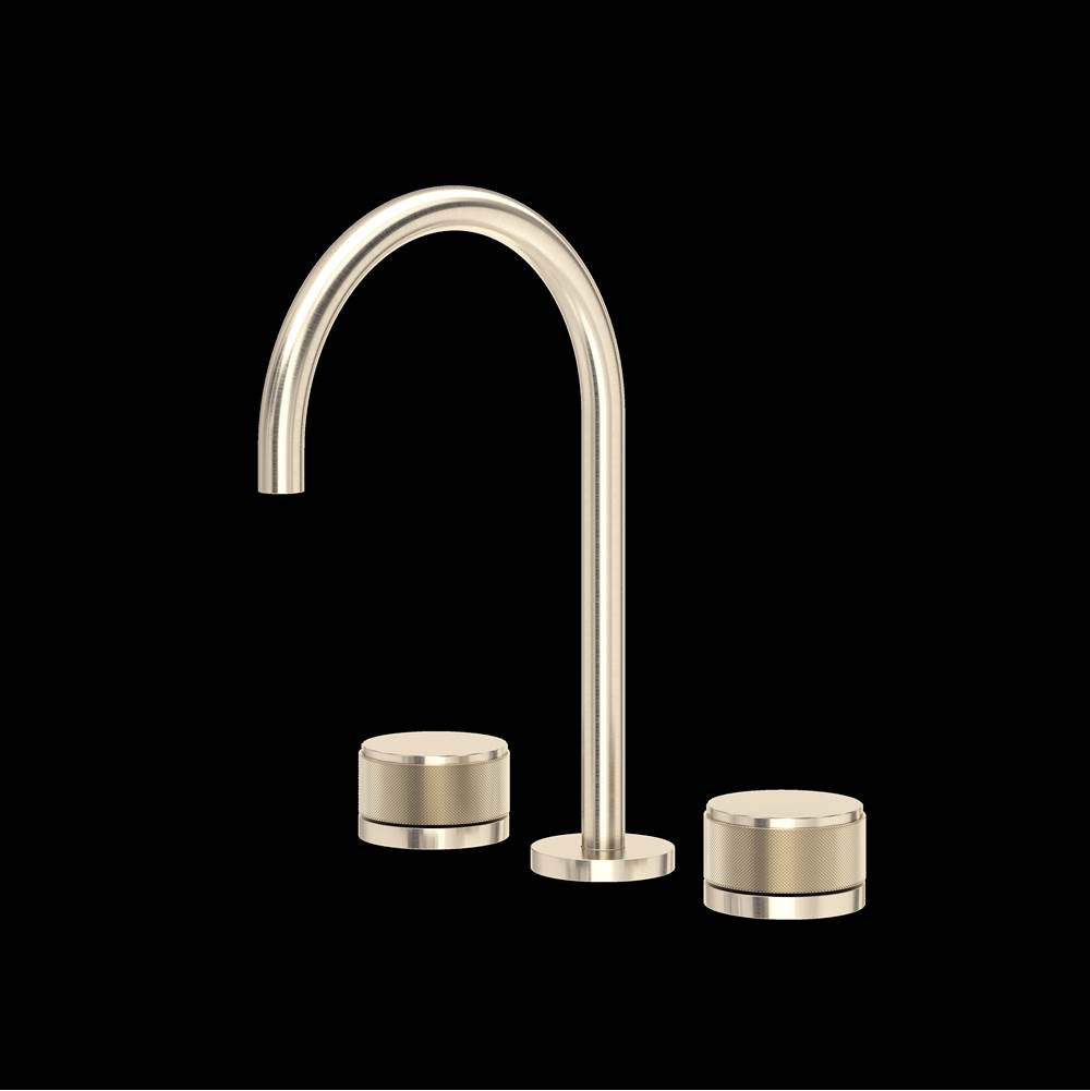 ROHL AM08D3IWSTN Amahle Widespread Lavatory Faucet With C-Spout In Satin Nickel
