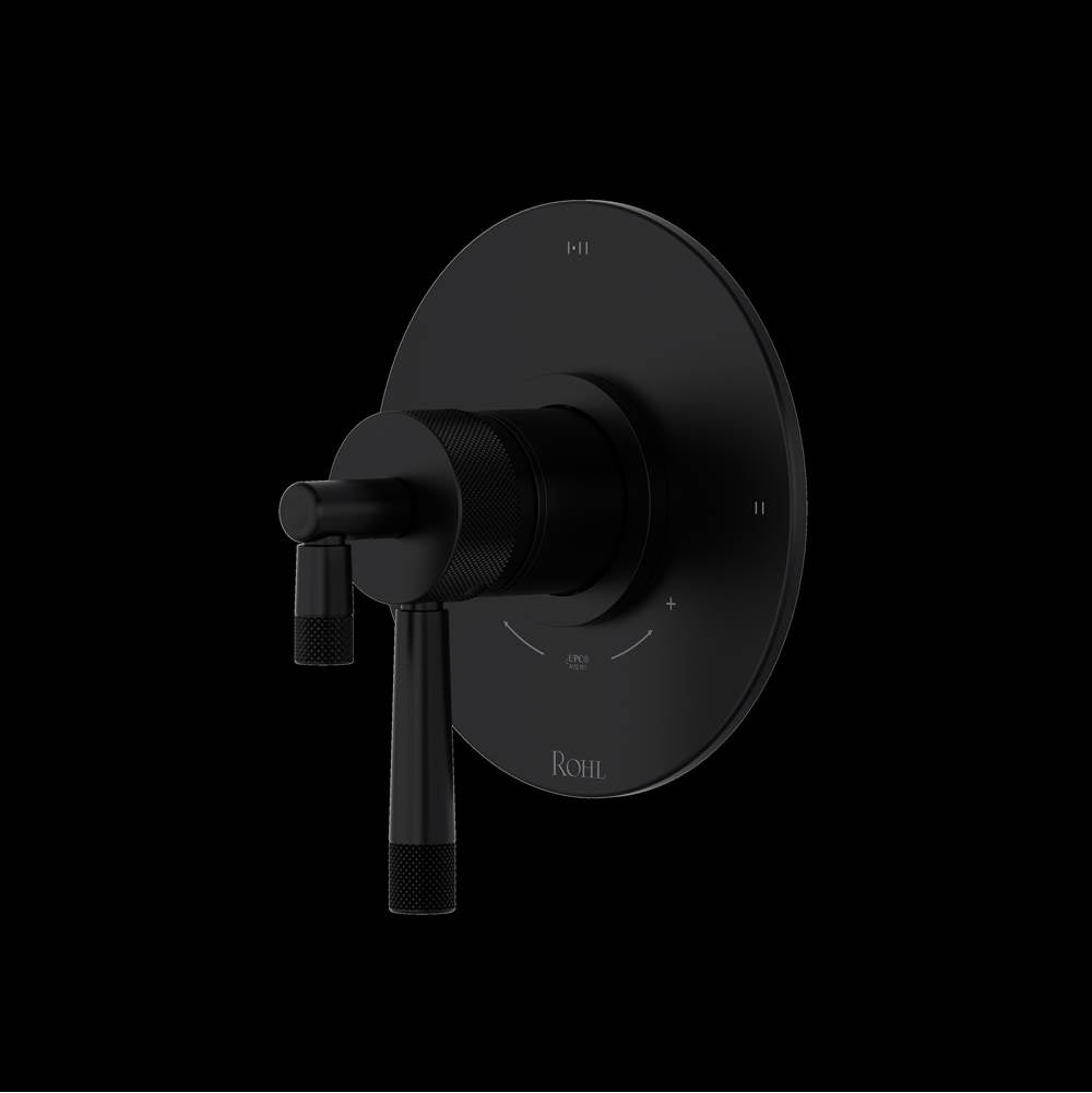 ROHL TAM23W1LMMB Amahle 1/2" Therm & Pressure Balance Trim With 3 Functions In Matte Black