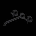 ROHL TAM06W3XMMB Amahle Wall Mount Tub Filler Trim With C-Spout In Matte Black