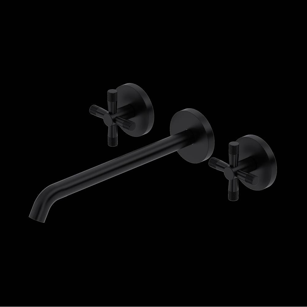 ROHL TAM06W3XMMB Amahle Wall Mount Tub Filler Trim With C-Spout In Matte Black