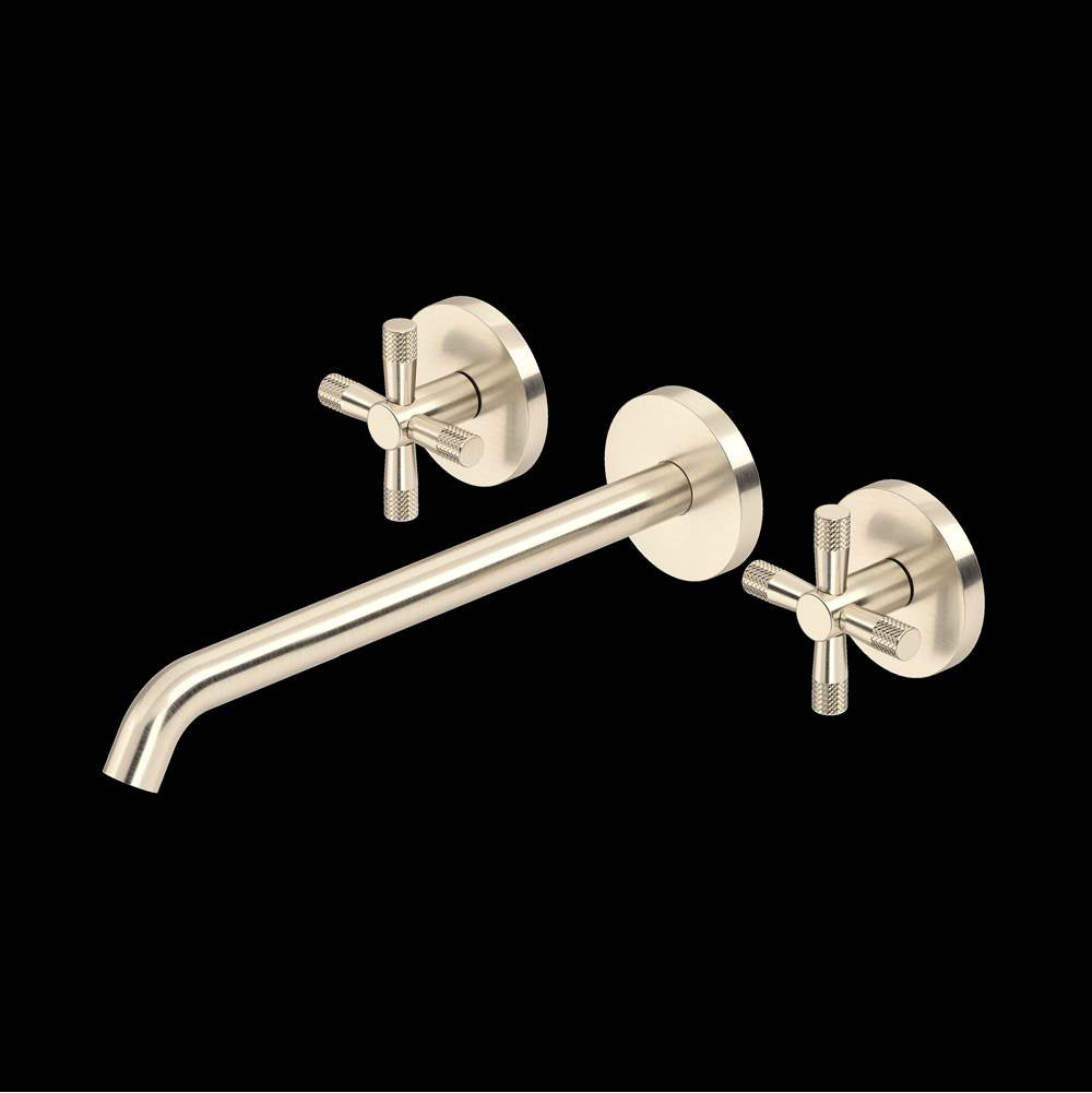 ROHL TAM06W3XMSTN Amahle Wall Mount Tub Filler Trim With C-Spout In Satin Nickel