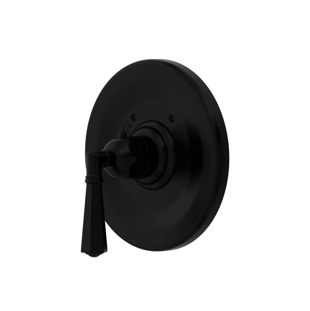 ROHL A4814LMMB Palladian 3/4" Thermostatic Trim Without Volume Control In Matte Black