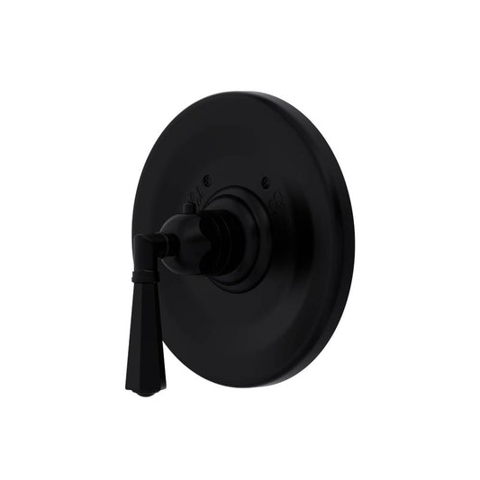 ROHL A4814LMMB Palladian 3/4" Thermostatic Trim Without Volume Control In Matte Black
