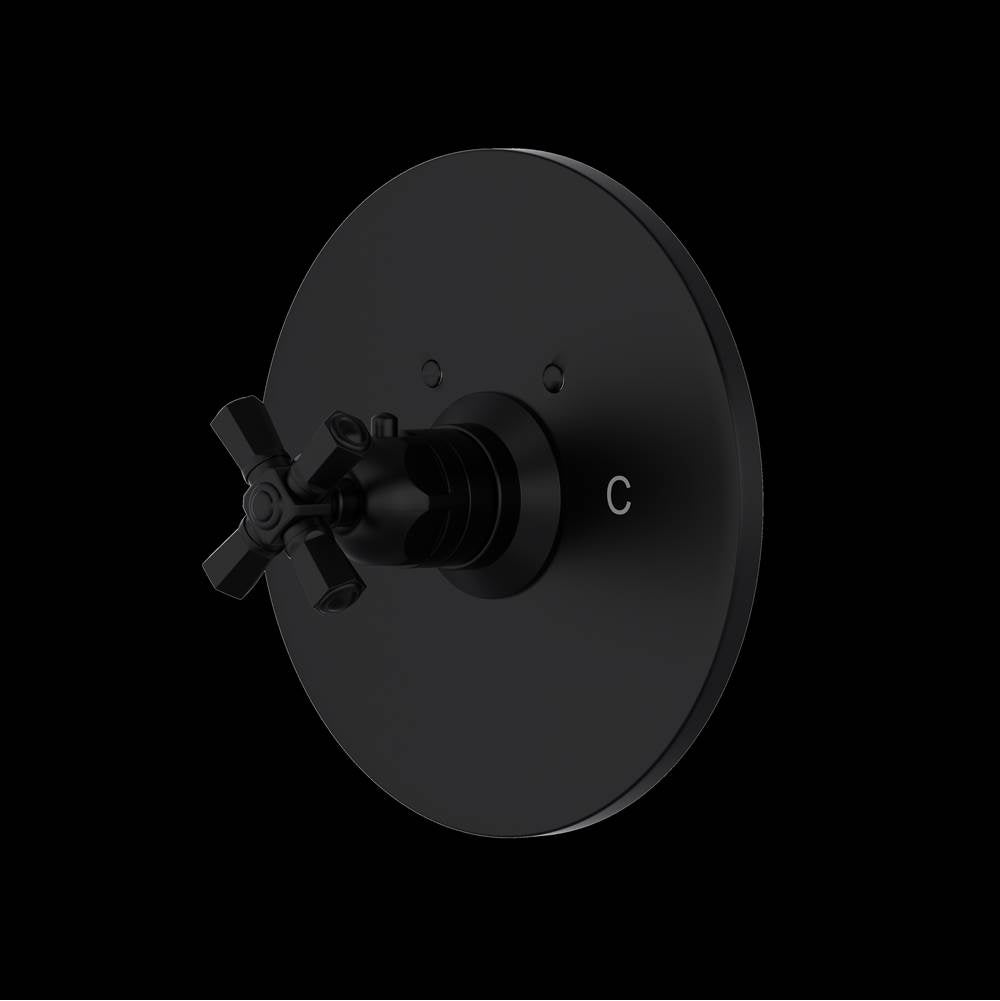 ROHL A4923XMMB San Giovanni 3/4" Thermostatic Trim Without Volume Control In Matte Black