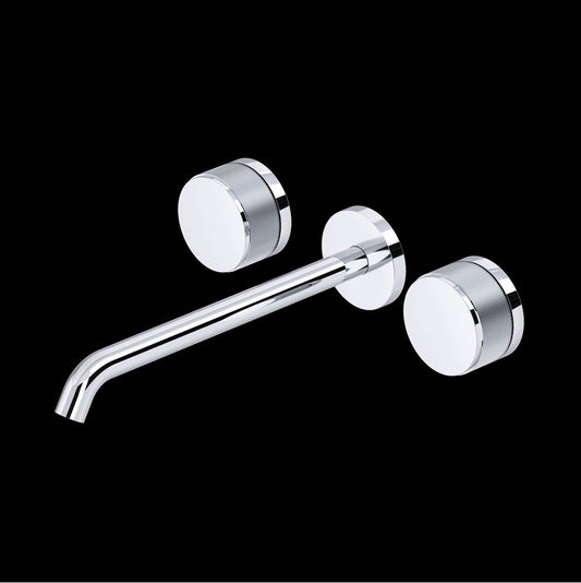 ROHL TAM06W3IWAPC Amahle Wall Mount Tub Filler Trim With C-Spout In Polished Chrome
