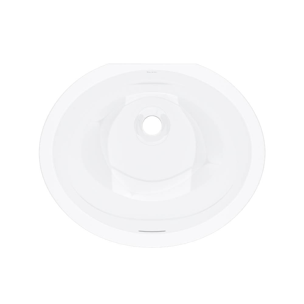 ROHL ERUB1916OVWH Eirene 19" x 16" Undermount Oval Lavatory Sink In White (WH)