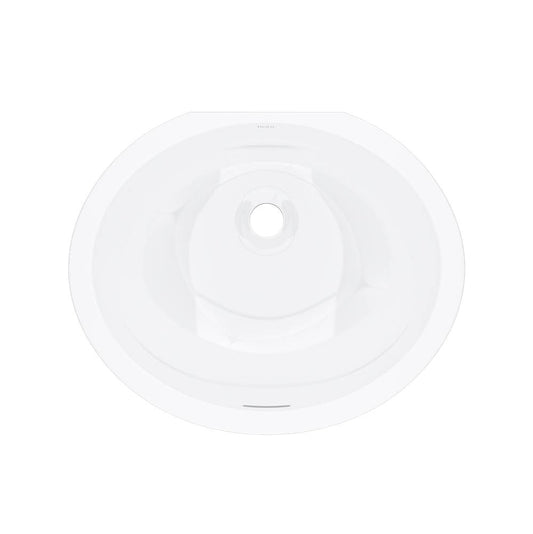 ROHL ERUB1916OVWH Eirene 19" x 16" Undermount Oval Lavatory Sink In White (WH)