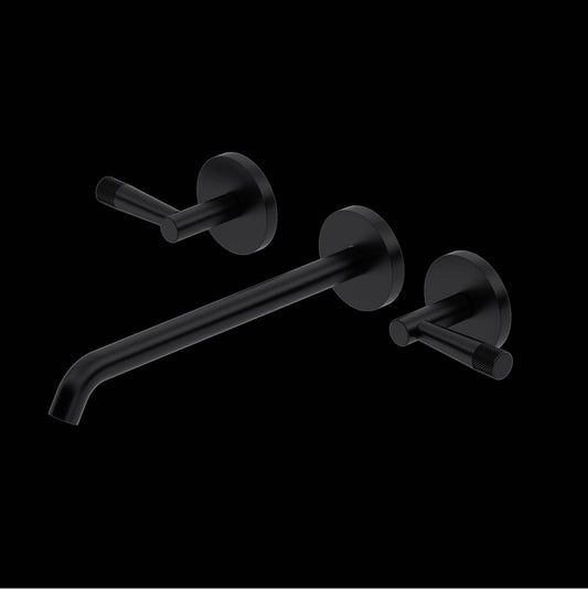 ROHL TAM06W3LMMB Amahle Wall Mount Tub Filler Trim With C-Spout In Matte Black