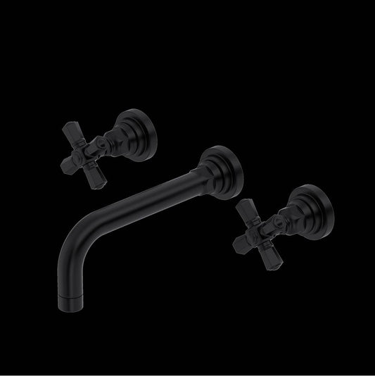ROHL A2307XMMBTO-2 San Giovanni Wall Mount Lavatory Faucet In Matte Black