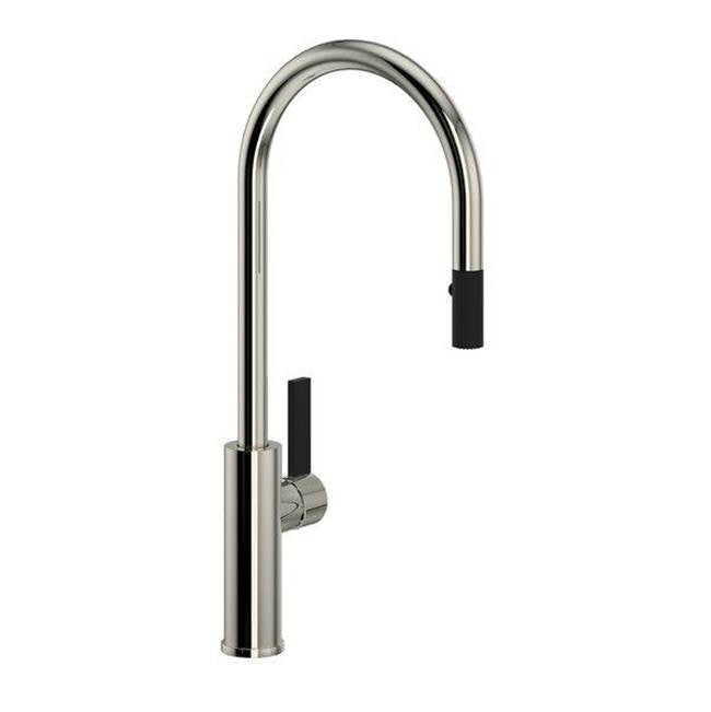 ROHL TR55D1LBPN Tuario Pull-Down Kitchen Faucet With C-Spout In Polished Nickel