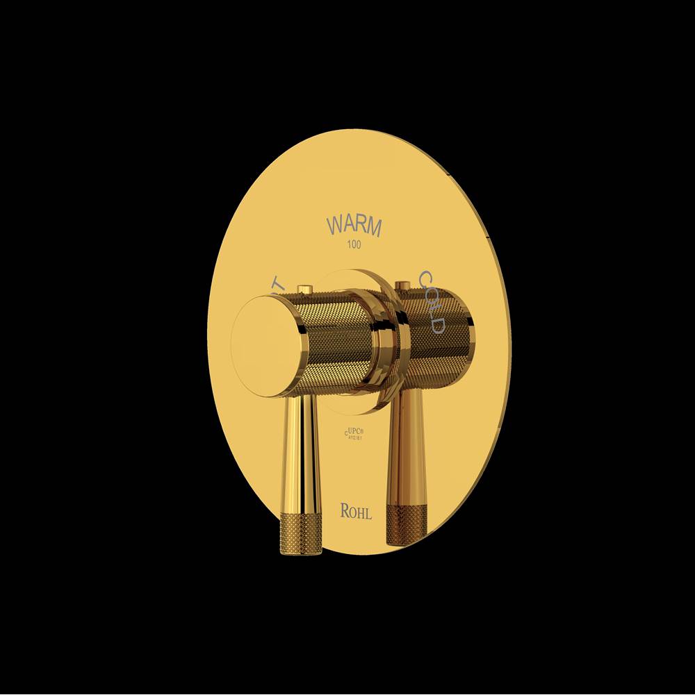ROHL TAM13W1LMULB Amahle 3/4" Thermostatic Trim Without Volume Control In Unlacquered Brass