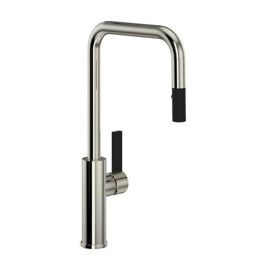 ROHL TR56D1LBPN Tuario Pull-Down Kitchen Faucet With U-Spout In Polished Nickel