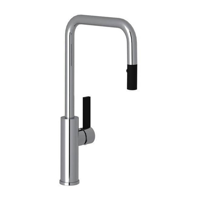 ROHL TR56D1LBAPC Tuario Pull-Down Kitchen Faucet With U-Spout In Polished Chrome