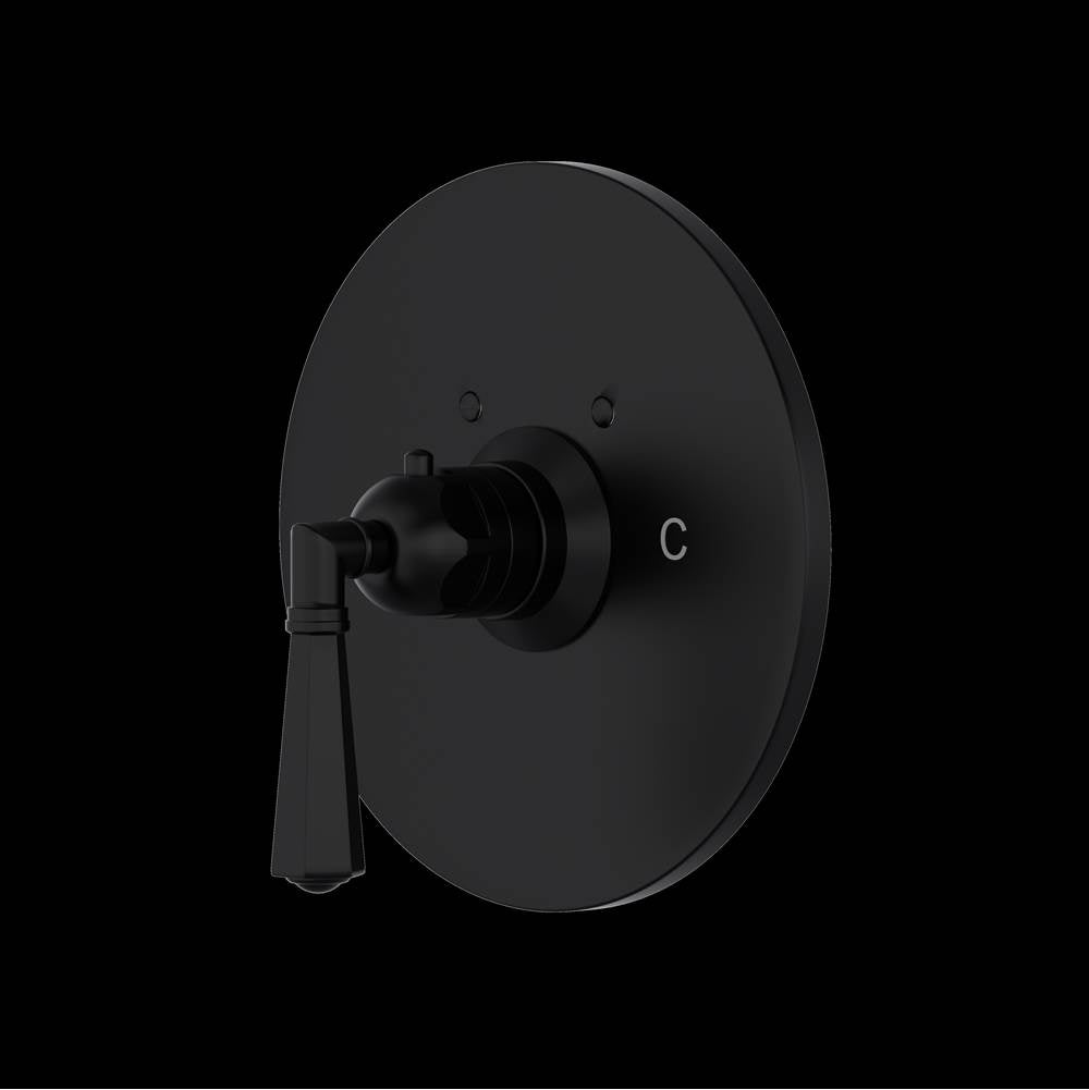 ROHL A4923LMMB San Giovanni 3/4" Thermostatic Trim Without Volume Control In Matte Black