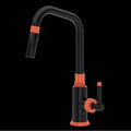 ROHL A3431ILMBO-2 Campo Pull-Down Kitchen Faucet In Matte Black/Orange