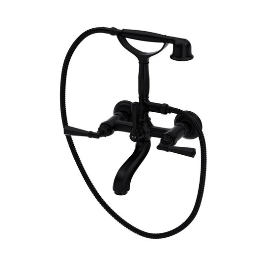 ROHL A1901LMMB Palladian Exposed Wall Mount Tub Filler In Matte Black