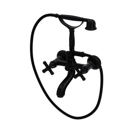 ROHL A1901XMMB Palladian Exposed Wall Mount Tub Filler In Matte Black