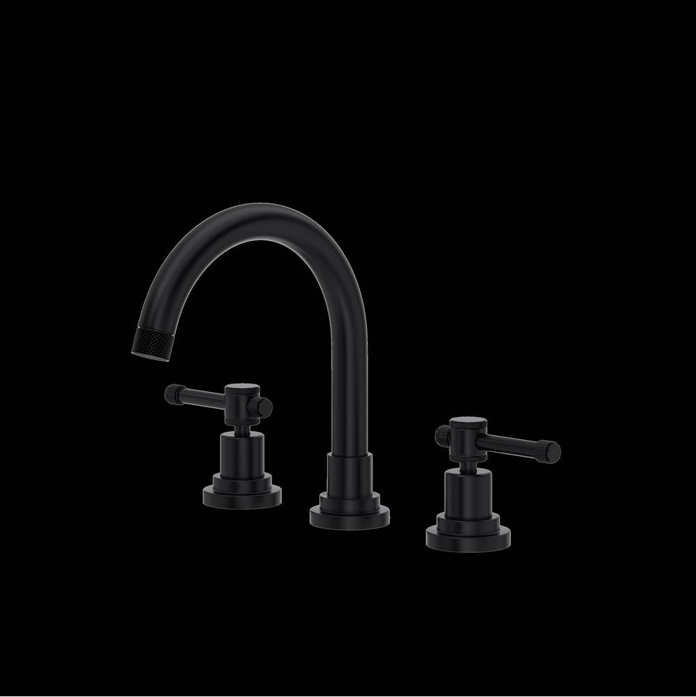 ROHL CP08D3ILMB Campo Widespread Lavatory Faucet With C-Spout In Matte Black