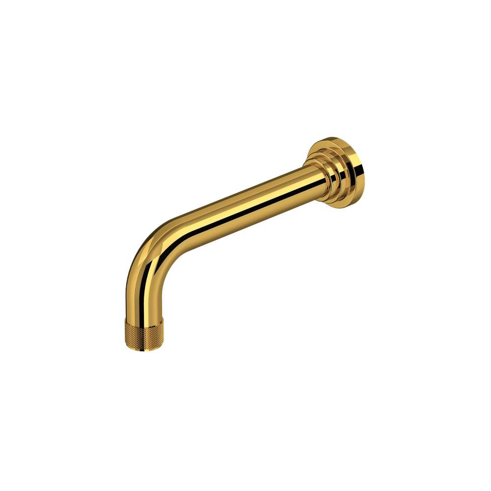 ROHL A2203IWULB Campo Wall Mount Tub Spout In Unlacquered Brass