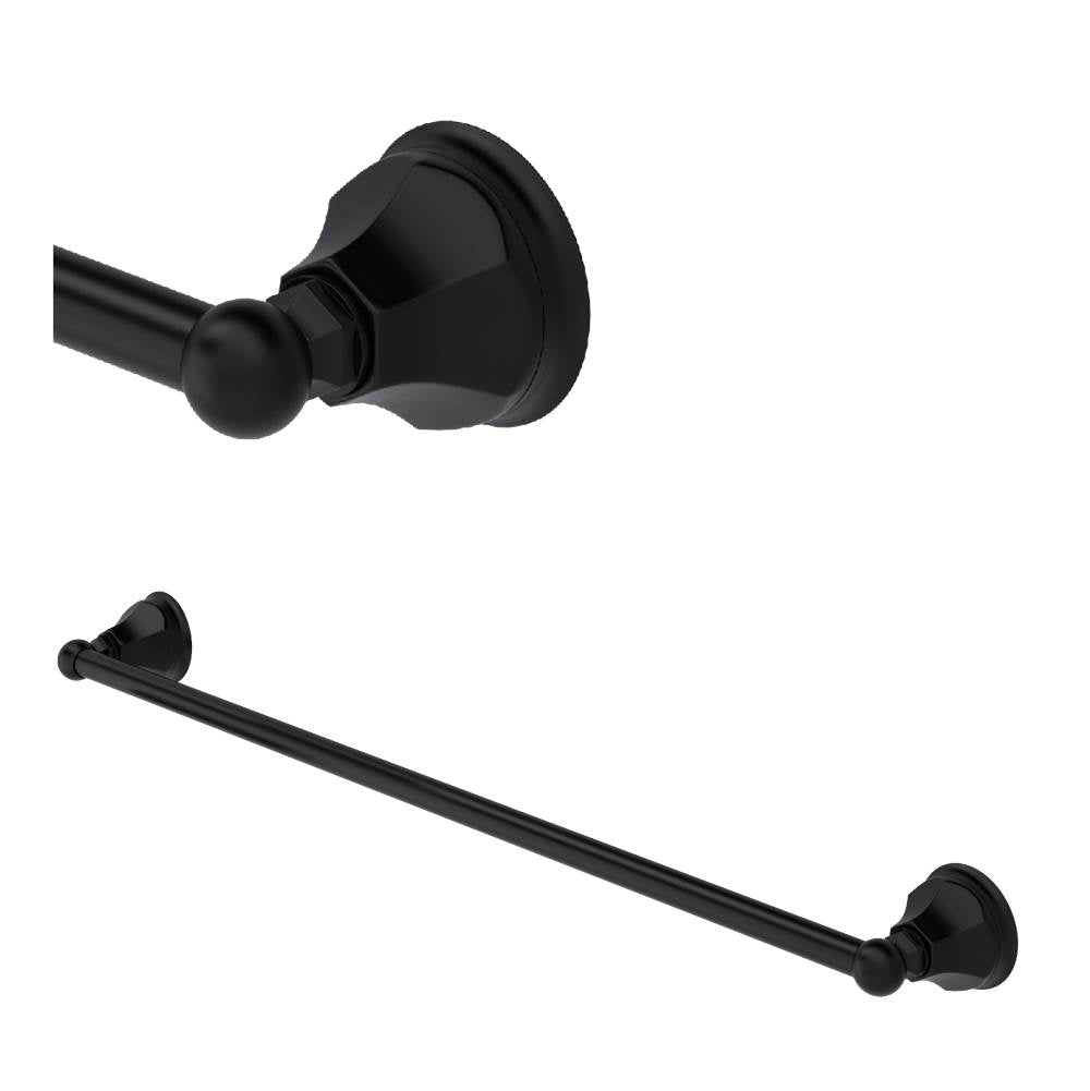 ROHL A6886/30MB Palladian 30" Towel Bar In Matte Black