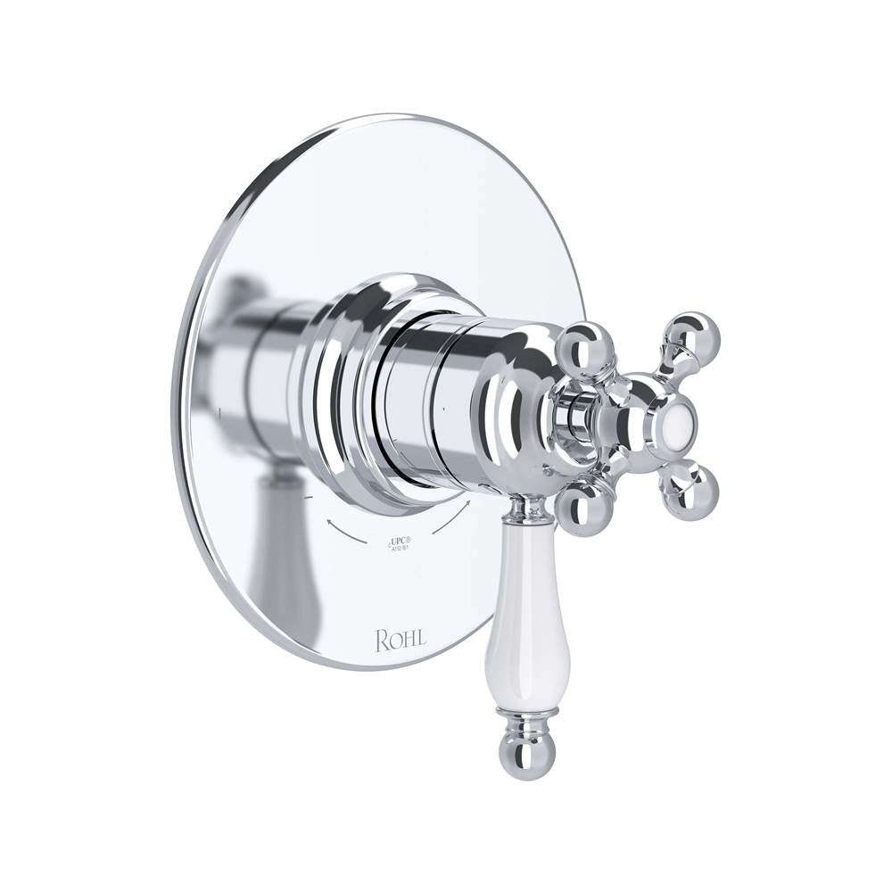 ROHL TAC44W1OPAPC Arcana 1/2" Therm & Pressure Balance Trim with 2 Functions (No Share) In Polished Chrome