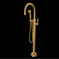 ROHL TTD06HF1LMIB Traditional Single Hole Floor Mount Tub Filler Trim In Italian Brass