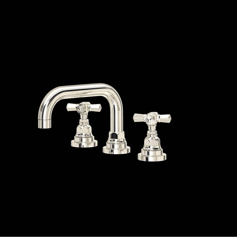 ROHL SG09D3XMPN San Giovanni Widespread Lavatory Faucet With U-Spout In Polished Nickel