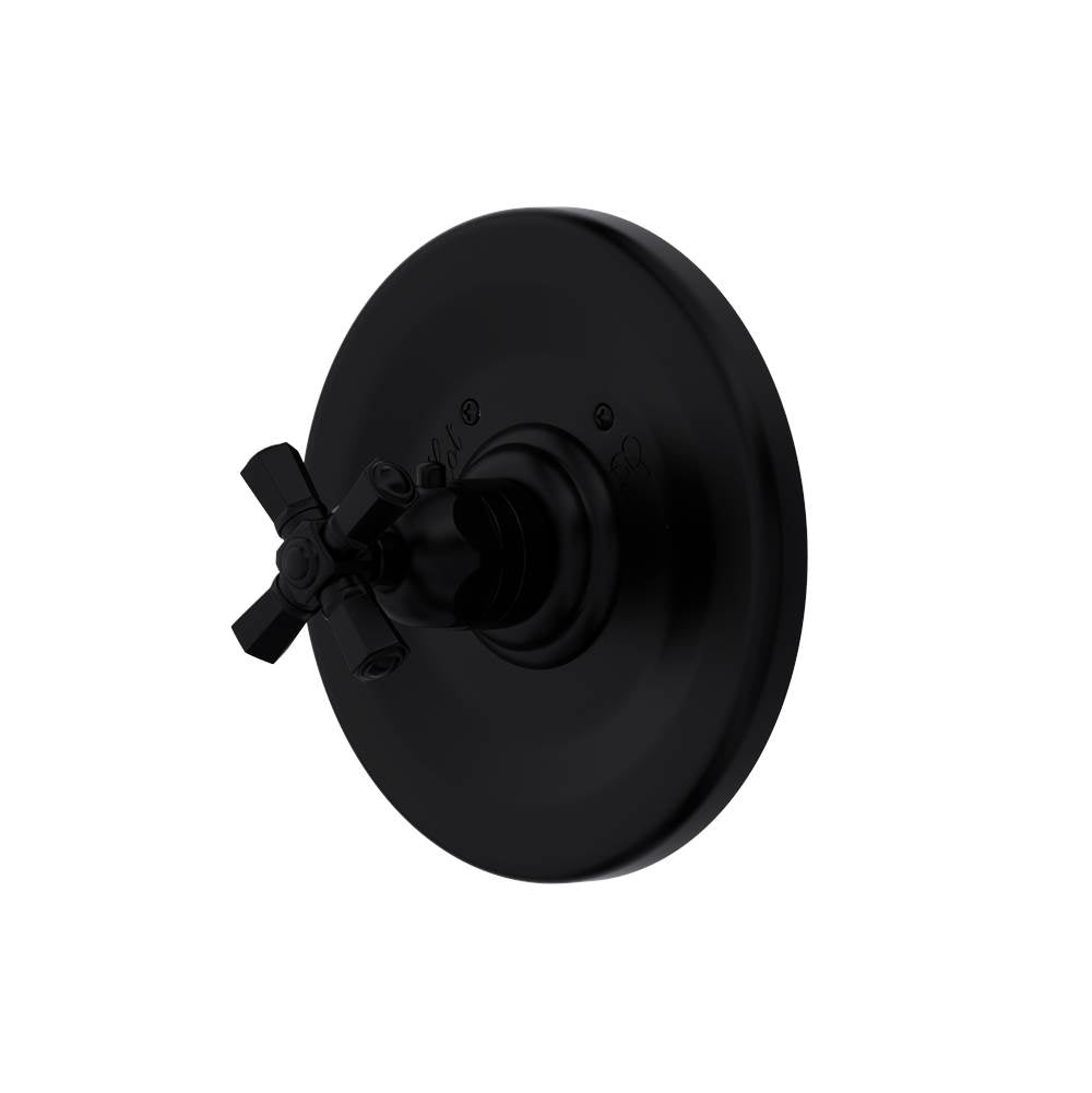 ROHL A4814XMMB Palladian 3/4" Thermostatic Trim Without Volume Control In Matte Black