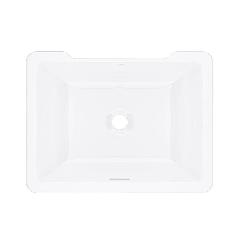 ROHL ERUB2015RTWH Eirene 20" x 15" Undermount Rectangular Lavatory Sink In White (WH)
