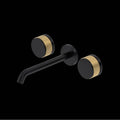 ROHL TAM08W3IWMBA Amahle Wall Mount Lavatory Faucet Trim In Matte Black/Antique Gold