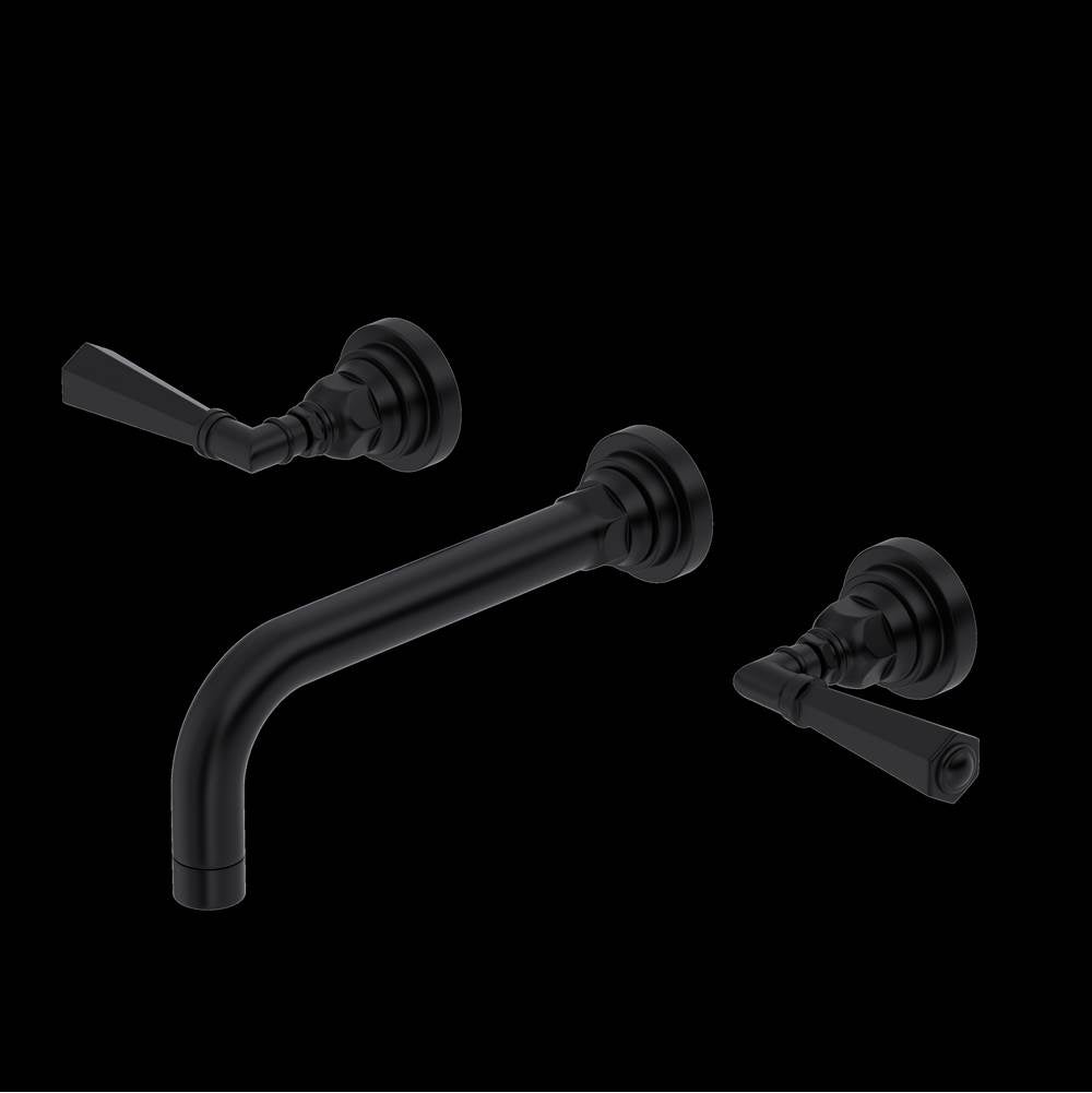 ROHL A2307LMMBTO-2 San Giovanni Wall Mount Lavatory Faucet In Matte Black