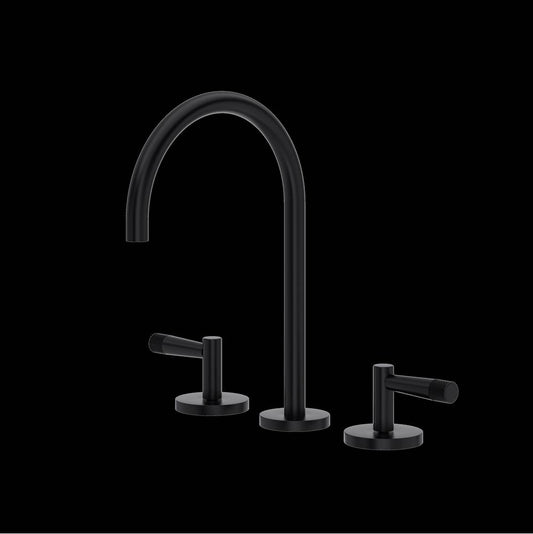 ROHL AM08D3LMMB Amahle Widespread Lavatory Faucet With C-Spout In Matte Black