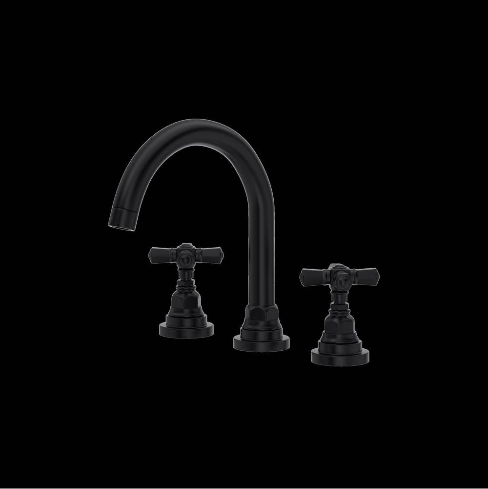 ROHL A2328XMMB-2 San Giovanni Widespread Lavatory Faucet In Matte Black