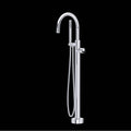 ROHL TEC06HF1IWAPC Eclissi Single Hole Floor Mount Tub Filler Trim With C-Spout In Polished Chrome