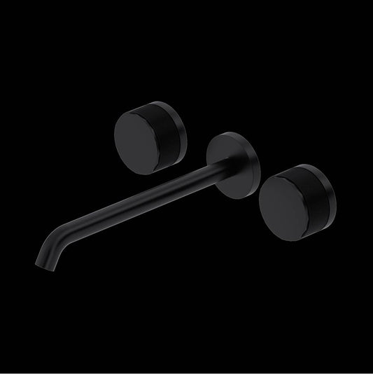 ROHL TAM06W3IWMB Amahle Wall Mount Tub Filler Trim With C-Spout In Matte Black