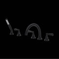 ROHL A2314LMMB San Giovanni 5-Hole Deck Mount Tub Filler In Matte Black
